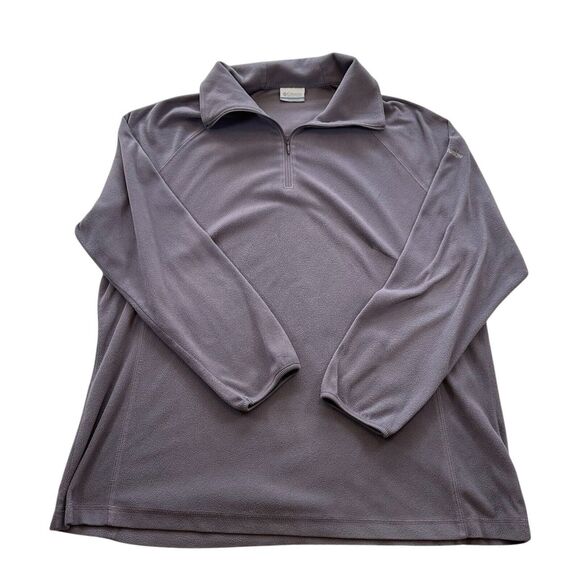 Columbia Women 1/4 Zip Fleece Pullover Sweatshirt Long Sleeve Mock Neck Size 1X - Picture 1 of 10